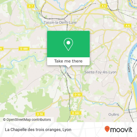 La Chapelle des trois oranges map