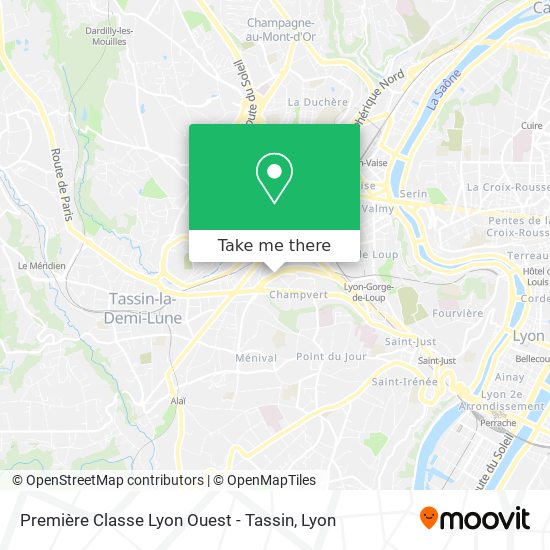 Première Classe Lyon Ouest - Tassin map