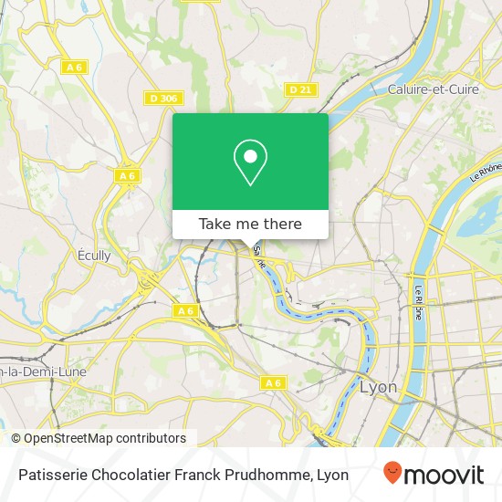 Patisserie Chocolatier Franck Prudhomme map