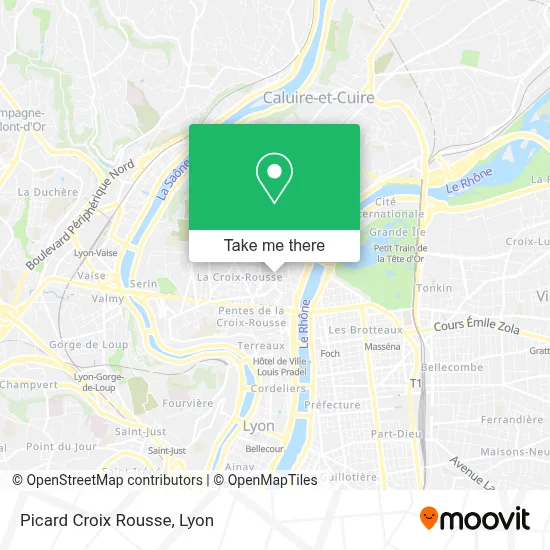 Picard Croix Rousse map