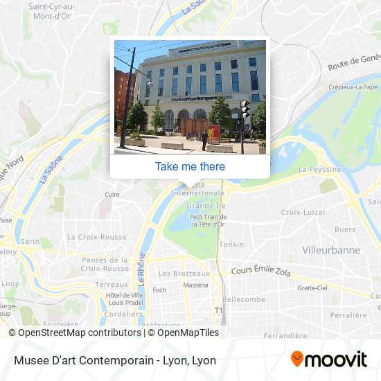 Musee D'art Contemporain - Lyon map