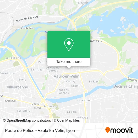 Poste de Police  - Vaulx En Velin map