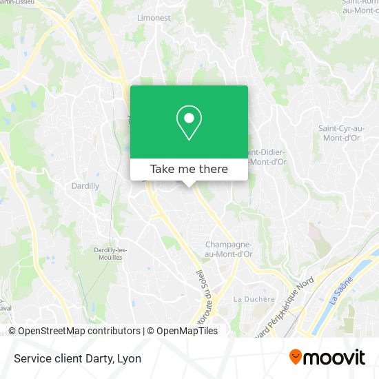 Service client Darty map