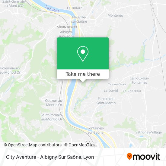 City Aventure - Albigny Sur Saône map