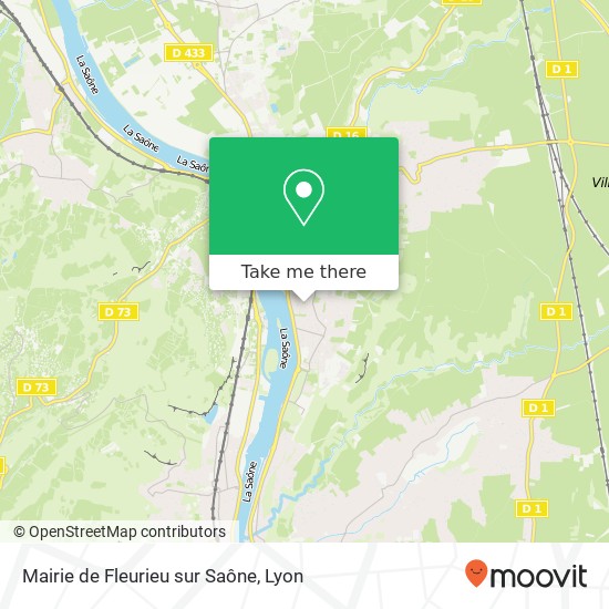 Mairie de Fleurieu sur Saône map