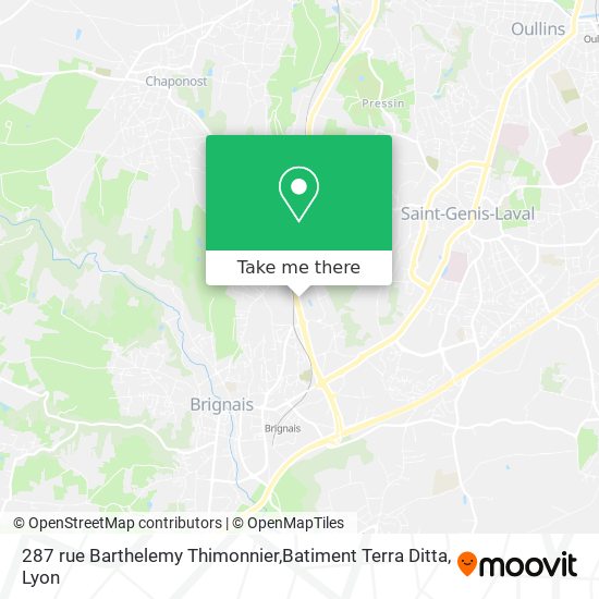 287 rue Barthelemy Thimonnier,Batiment Terra Ditta map