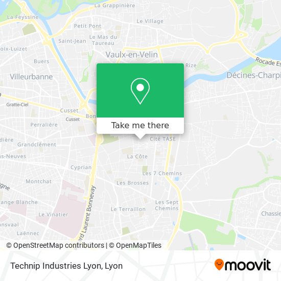 Technip Industries Lyon map