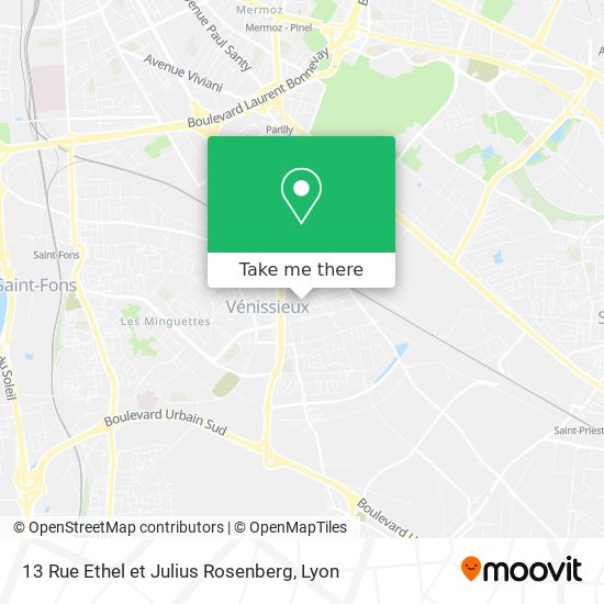 13 Rue Ethel et Julius Rosenberg map