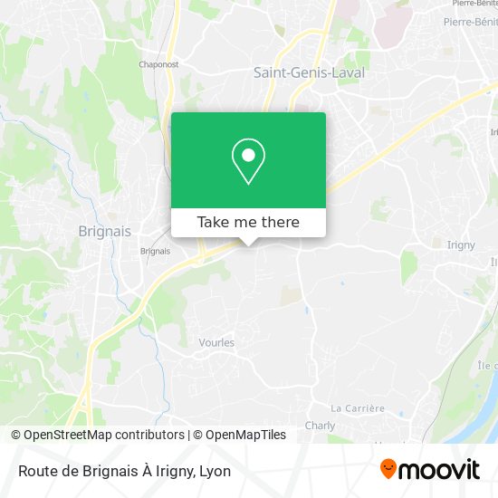 Route de Brignais À Irigny map
