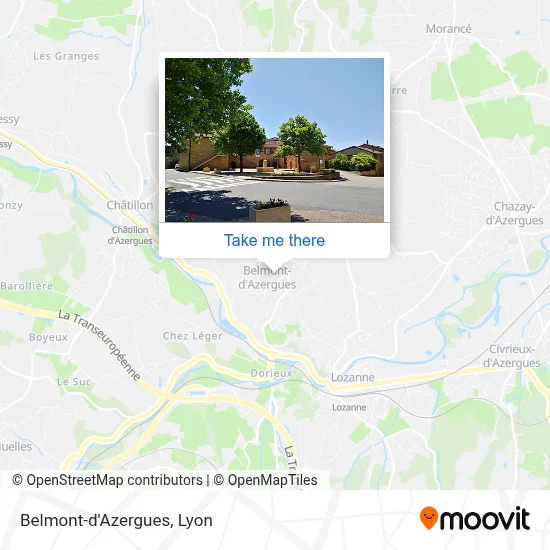 Belmont-d'Azergues map
