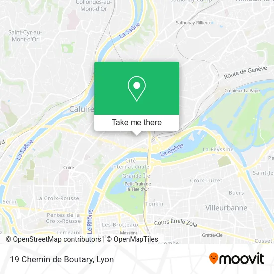 19 Chemin de Boutary map