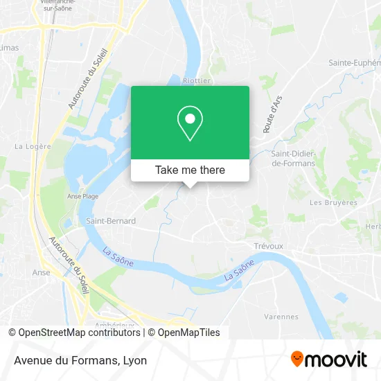 Avenue du Formans map
