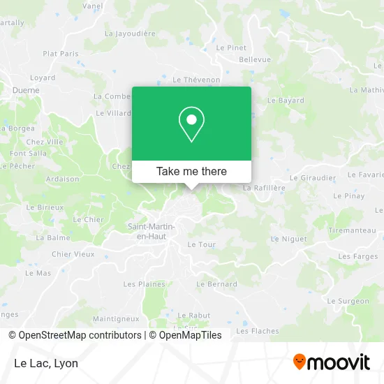 Le Lac map