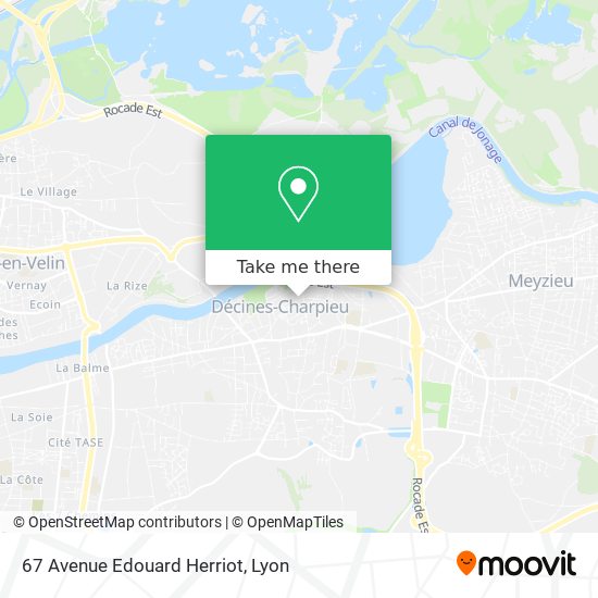 67 Avenue Edouard Herriot map