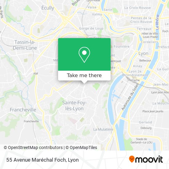 55 Avenue Maréchal Foch map