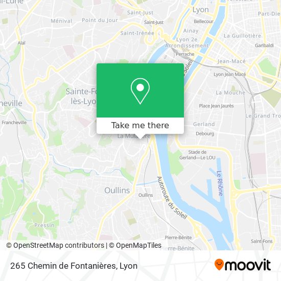 265 Chemin de Fontanières map