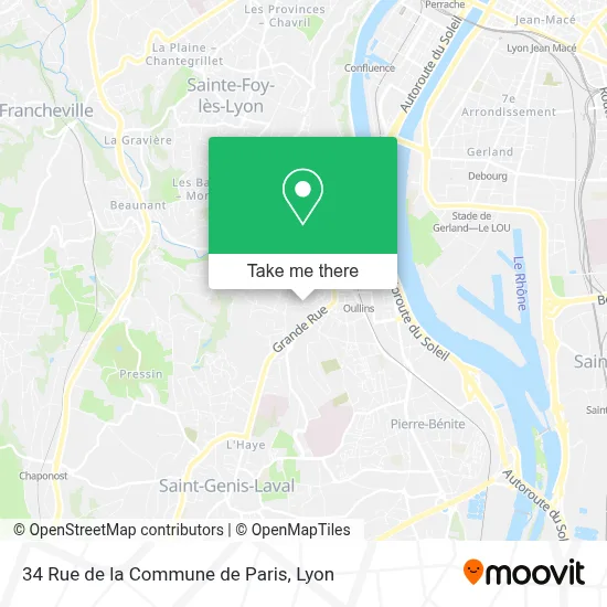 34 Rue de la Commune de Paris map