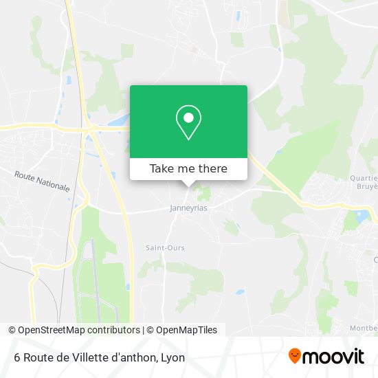 6 Route de Villette d'anthon map