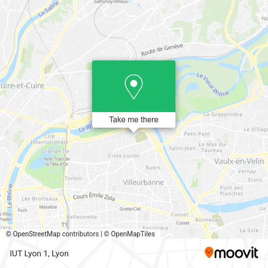 IUT Lyon 1 map