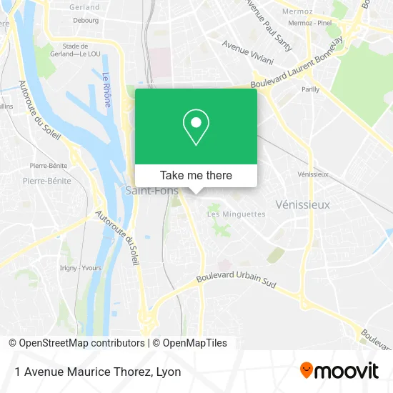1 Avenue Maurice Thorez map
