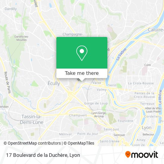 17 Boulevard de la Duchère map
