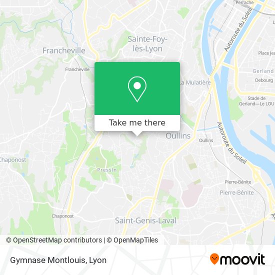 Gymnase Montlouis map