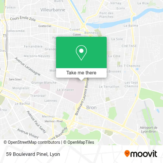 59 Boulevard Pinel map