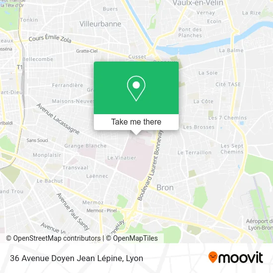36 Avenue Doyen Jean Lépine map