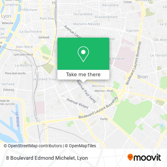 Mapa 8 Boulevard Edmond Michelet