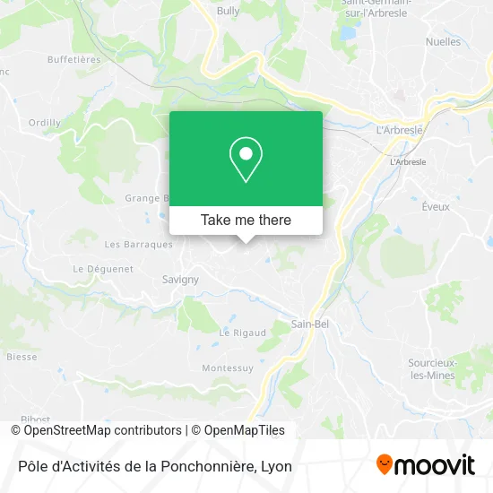 Pôle d'Activités de la Ponchonnière map