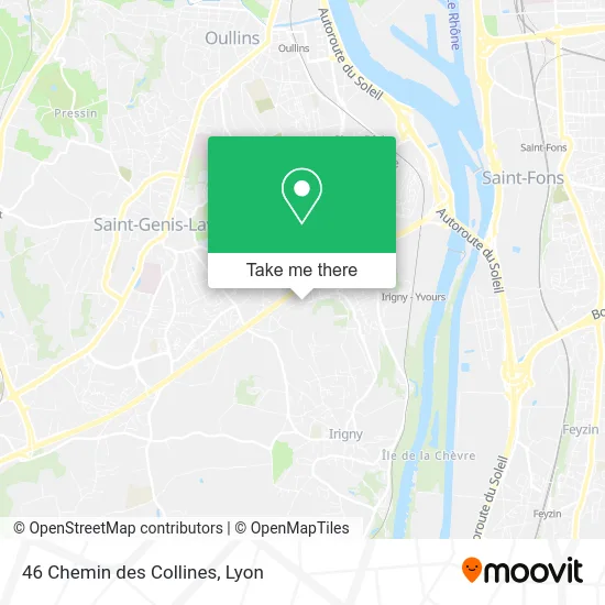 46 Chemin des Collines map