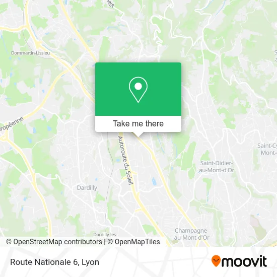 Route Nationale 6 map