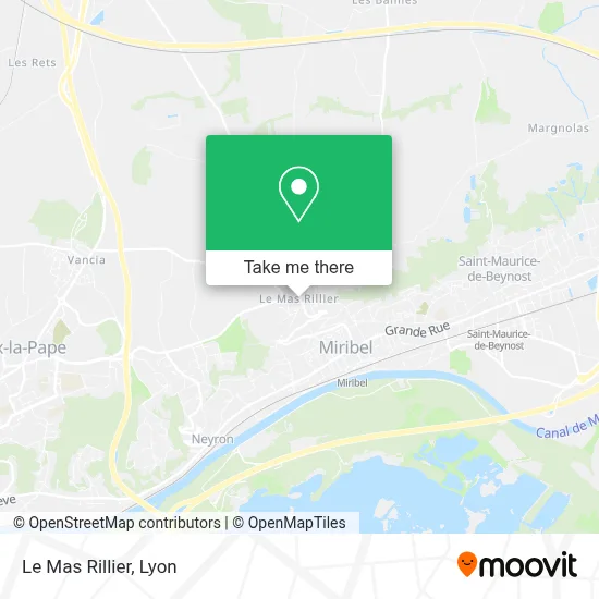 Le Mas Rillier map