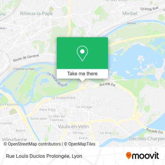 Rue Louis Duclos Prolongée map