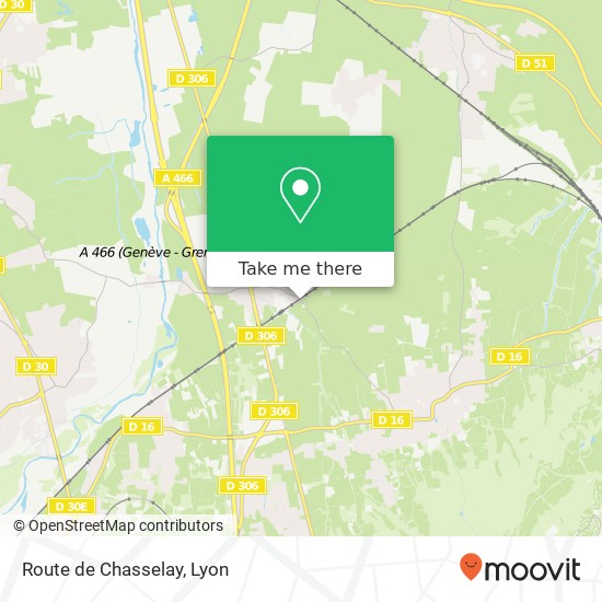 Route de Chasselay map