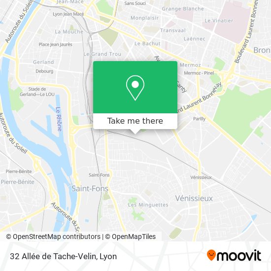 32 Allée de Tache-Velin map