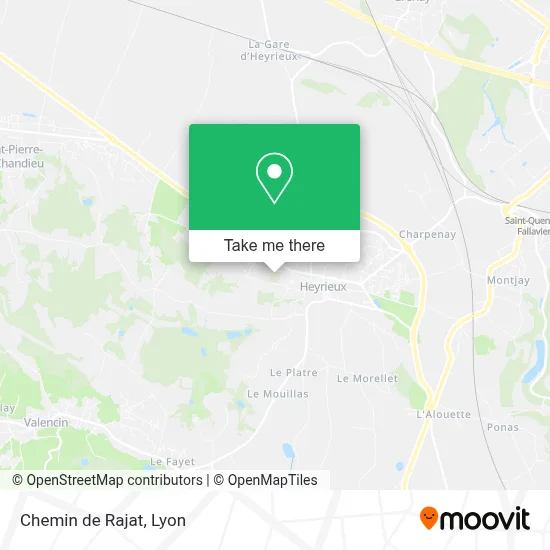 Chemin de Rajat map