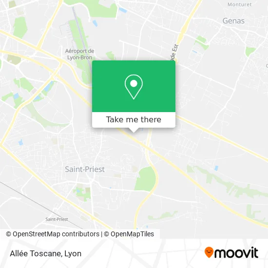 Allée Toscane map