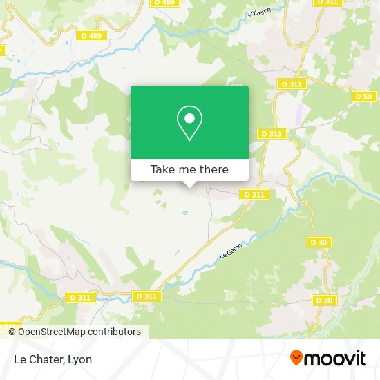 Le Chater map