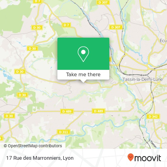 Mapa 17 Rue des Marronniers