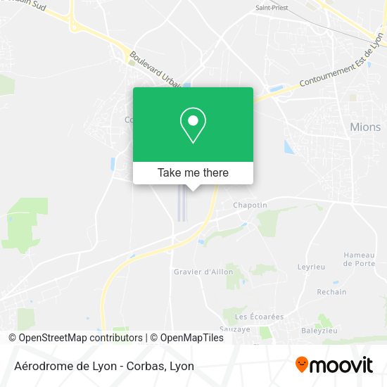 Aérodrome de Lyon - Corbas map