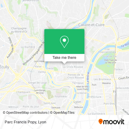 Parc Francis Popy map