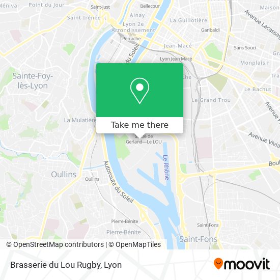 Brasserie du Lou Rugby map