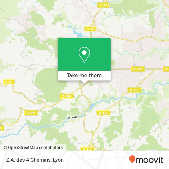 Z.A. des 4 Chemins map