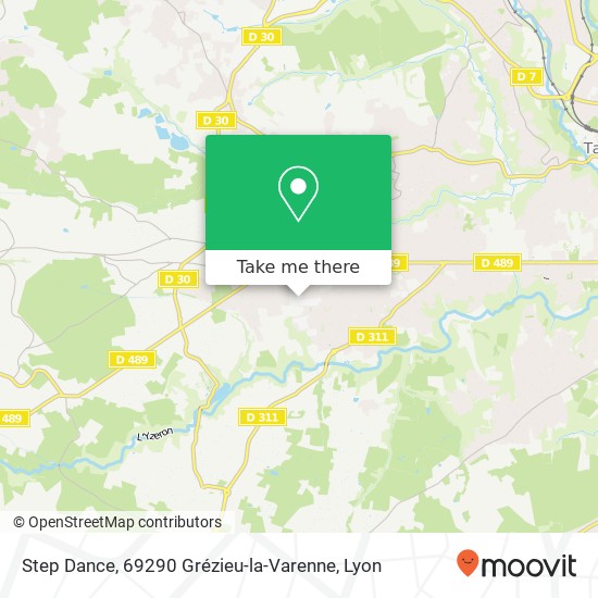 Mapa Step Dance, 69290 Grézieu-la-Varenne