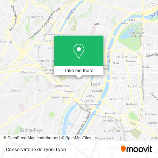 Conservatoire de Lyon map