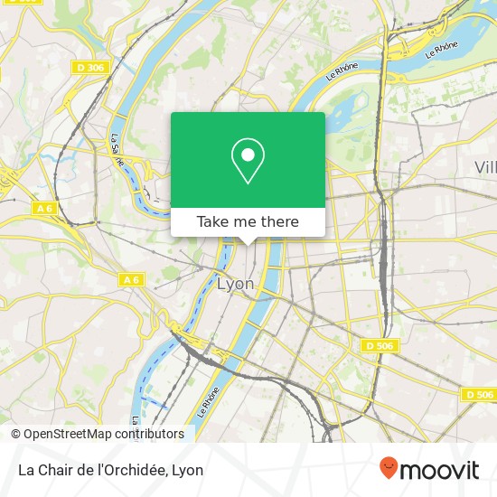 Mapa La Chair de l'Orchidée, 5 Rue des 4 Chapeaux 69002 Lyon