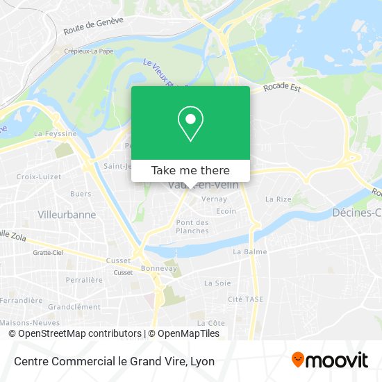 Centre Commercial le Grand Vire map