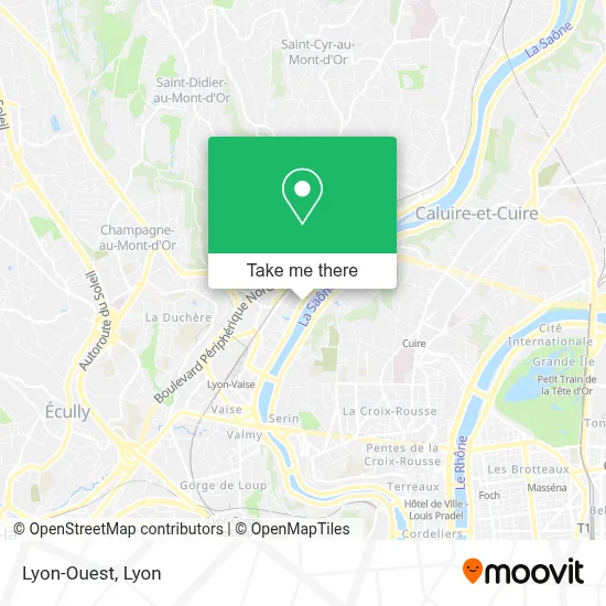 Lyon-Ouest map