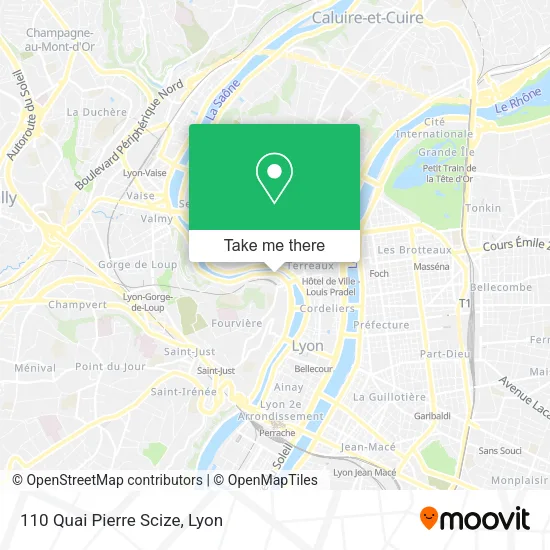 110 Quai Pierre Scize map